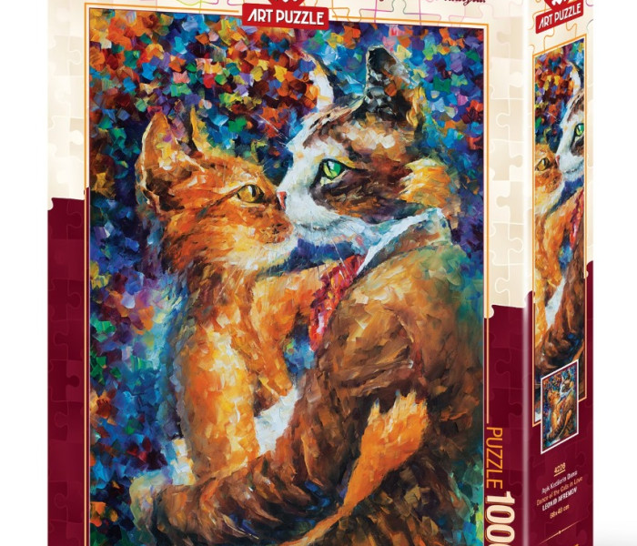 Puzzle - Art puzzle - Tanec zamilovaných koček