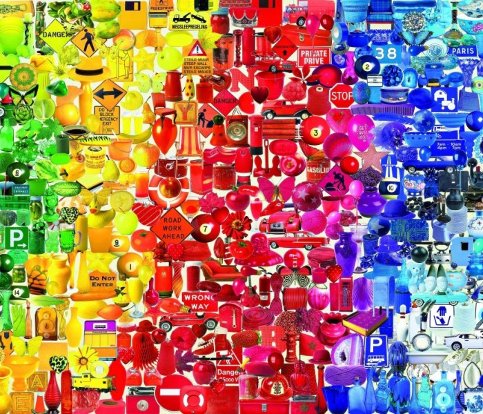 Puzzle - Bluebird - Barevné předměty