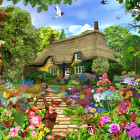 Puzzle - Bluebird - Anglický venkovský dům se zahradou