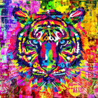 Puzzle - Bluebird - Barevný tygr