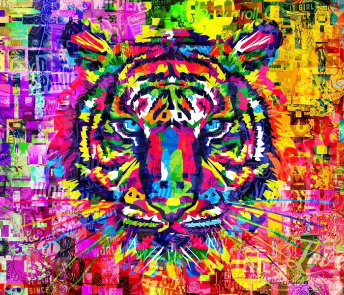 Puzzle - Bluebird - Barevný tygr