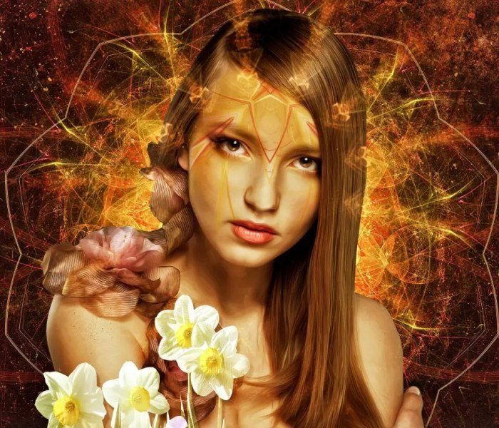 Puzzle - Bluebird - Květinová žena