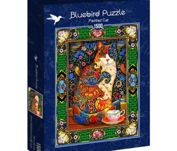 Puzzle - Bluebird - Malovaná kočka