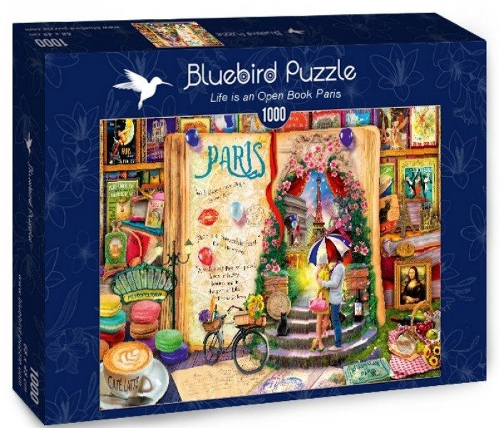 Puzzle - Bluebird - Paříž - Život je otevřená kniha
