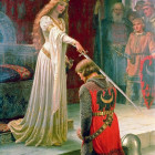 Puzzle - Bluebird - Pasování na rytíře, 1901