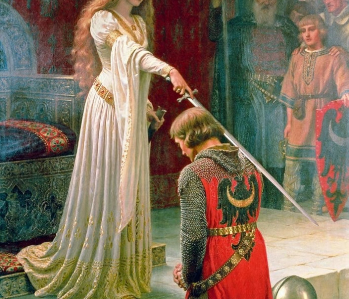 Puzzle - Bluebird - Pasování na rytíře, 1901