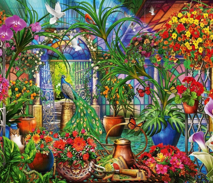 Puzzle - Bluebird - Tropický skleník