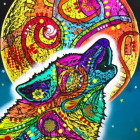 Puzzle - Bluebird - Vyjící vlk