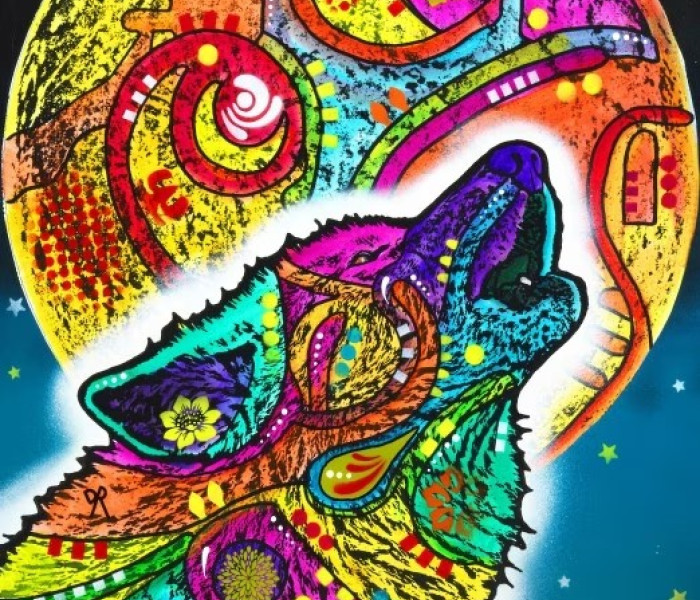 Puzzle - Bluebird - Vyjící vlk