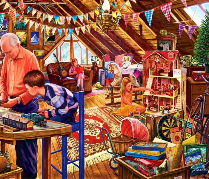 Puzzle - Bluebird - Hraní na půdě