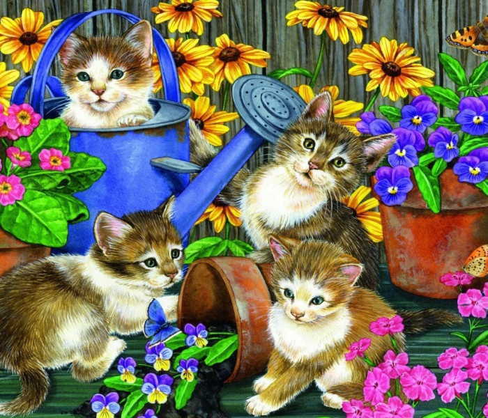 Puzzle - Bluebird - Neplecha na zahradě