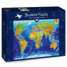 Puzzle - Bluebird - Politická mapa světa