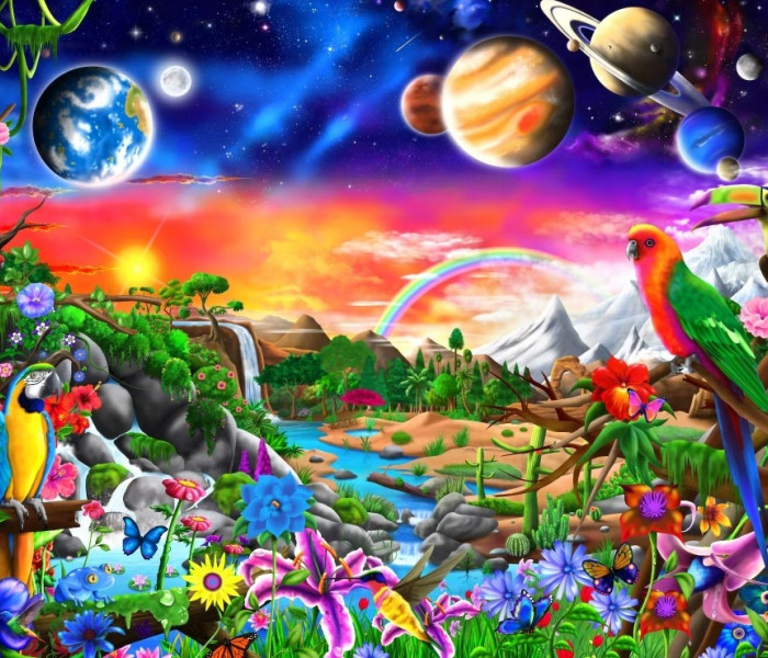 Puzzle - Bluebird - Vesmírný ráj