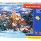 Puzzle - Castorland - Sáňkování do města