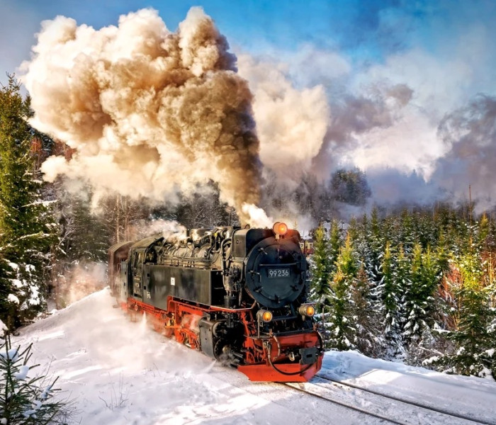 Puzzle - Castorland - Parní vlak