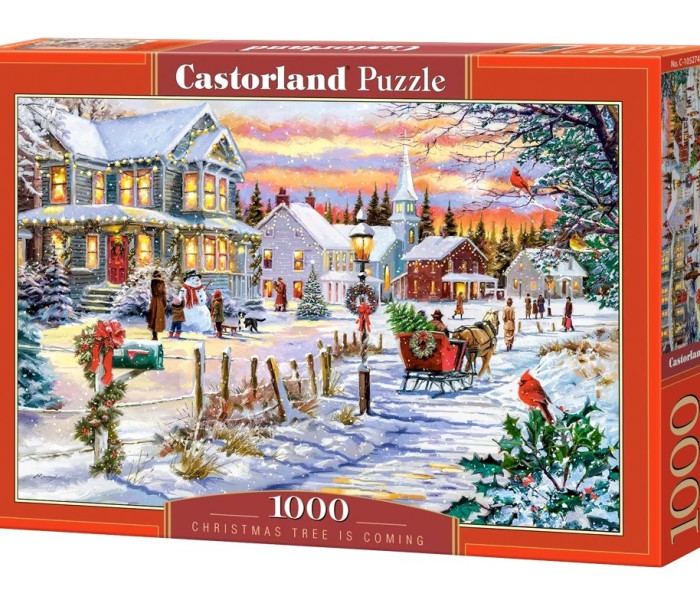 Puzzle - Castorland - Vánoční strom se blíží