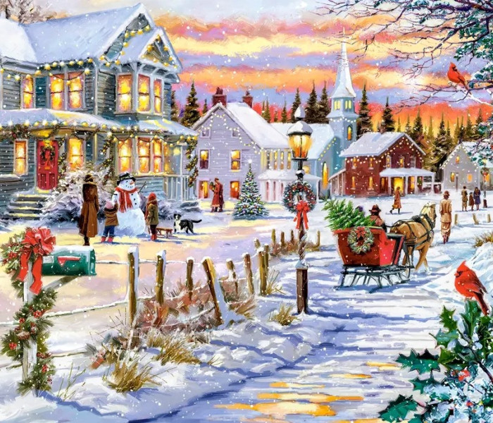 Puzzle - Castorland - Vánoční strom se blíží