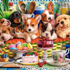 Puzzle - Castorland - Dezert pro štěňata