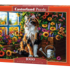 Puzzle - Castorland - Meditace kvetoucí kočky