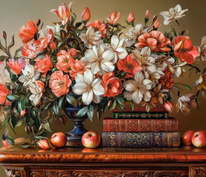 Puzzle - Castorland - Květinový večer