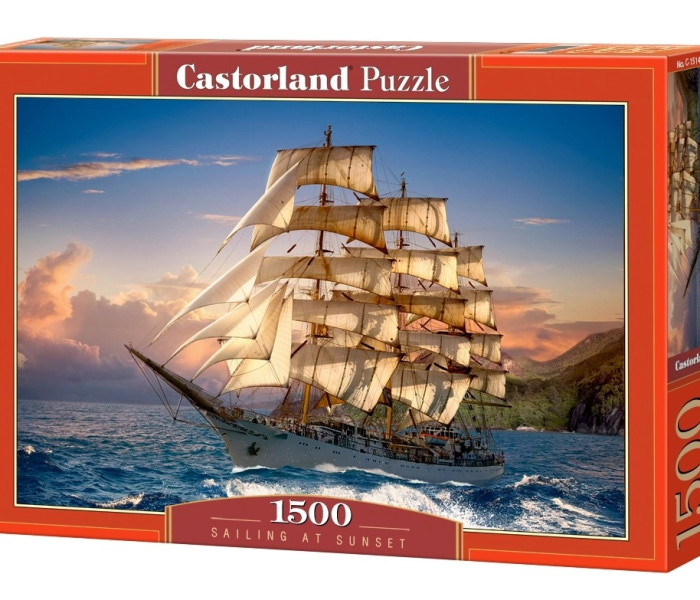Puzzle - Castorland - Plachtění Při Západu Slunce