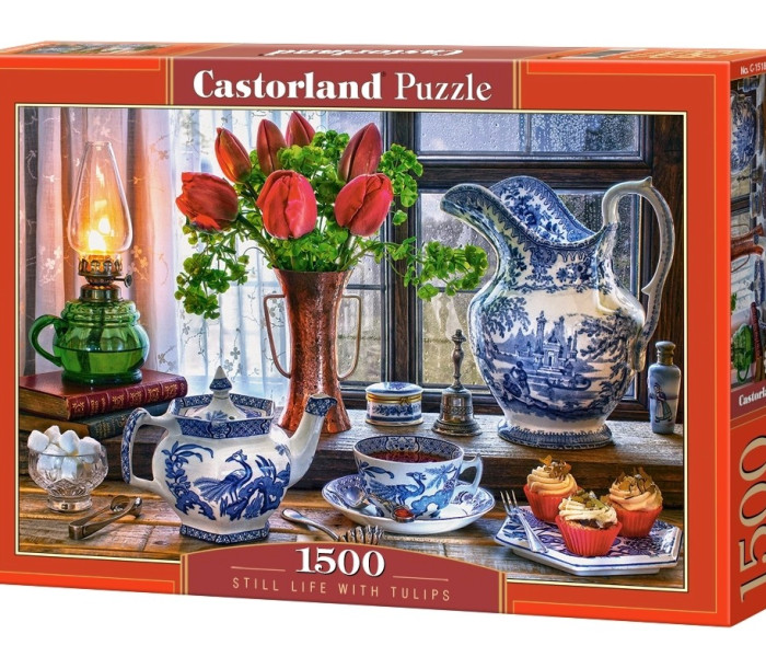 Puzzle - Castorland - Zátiší s tulipány