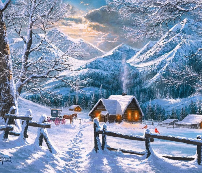 Puzzle - Castorland - Zasněžené ráno