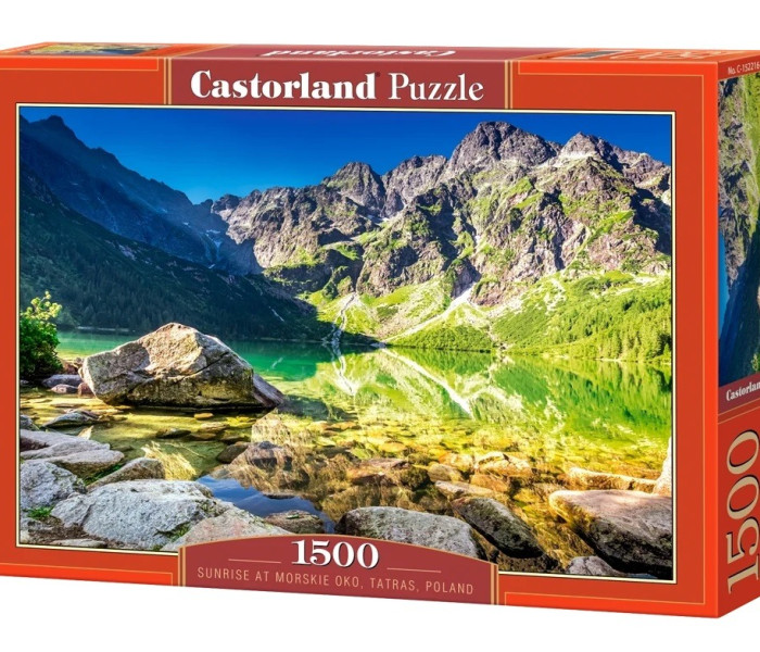 Puzzle - Castorland - Východ slunce na Morskie Oko, Tatry, Polsko