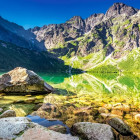 Puzzle - Castorland - Východ slunce na Morskie Oko, Tatry, Polsko