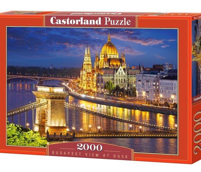 Puzzle - Castorland - Pohled na Budapešť za soumraku