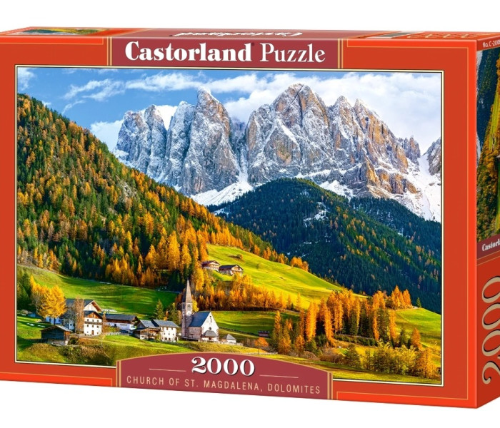Puzzle - Castorland - Kostel svaté Magdaleny, Dolomity