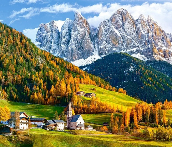 Puzzle - Castorland - Kostel svaté Magdaleny, Dolomity