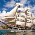 Puzzle - Castorland - Tall Ship opouštějící přístav
