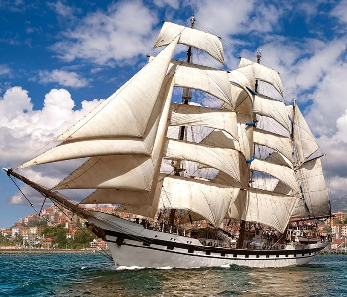 Puzzle - Castorland - Tall Ship opouštějící přístav