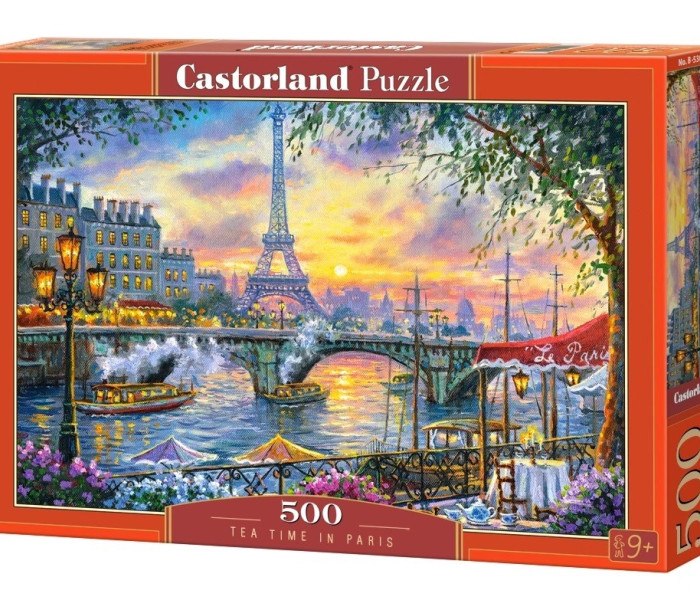 Puzzle - Castorland - Čas na čaj v Paříži
