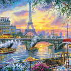 Puzzle - Castorland - Čas na čaj v Paříži