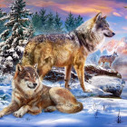 Puzzle - Castorland - Vlčí říše divů