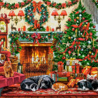 Puzzle - Castorland - Útulný krb