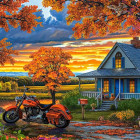 Puzzle - Castorland - Podzimní jízda