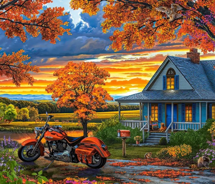 Puzzle - Castorland - Podzimní jízda