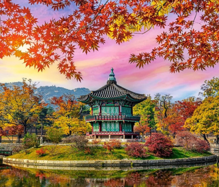 Puzzle - Castorland - Palác Gyeongbokgung, Soul, Jižní Korea