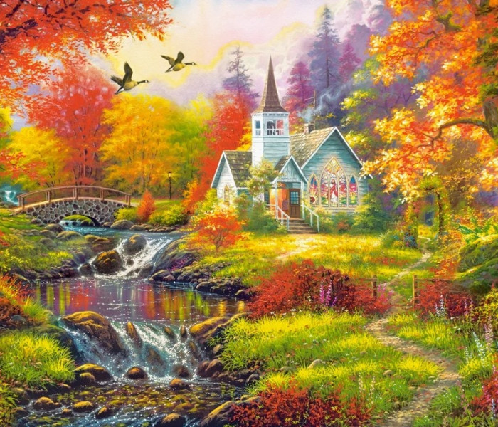 Puzzle - Castorland - Podzimní atmosféra