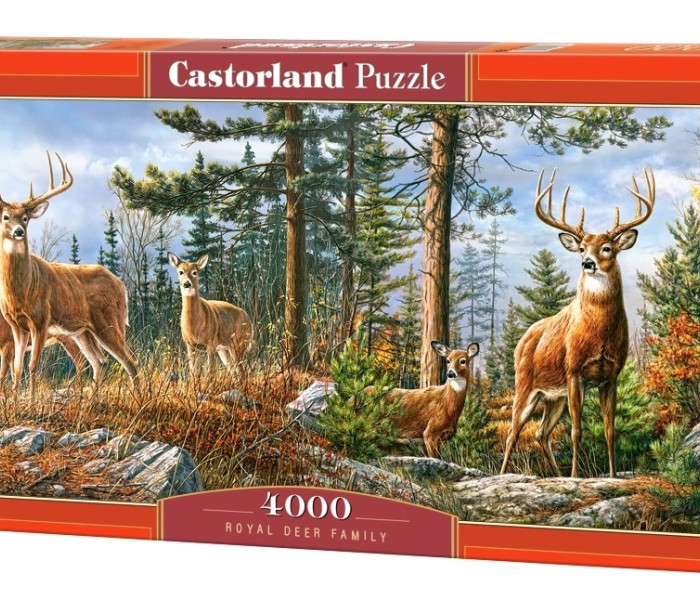 Puzzle - Castorland - Královská rodina jelenů