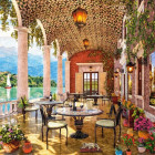 Puzzle - Castorland - Terasa u jezera