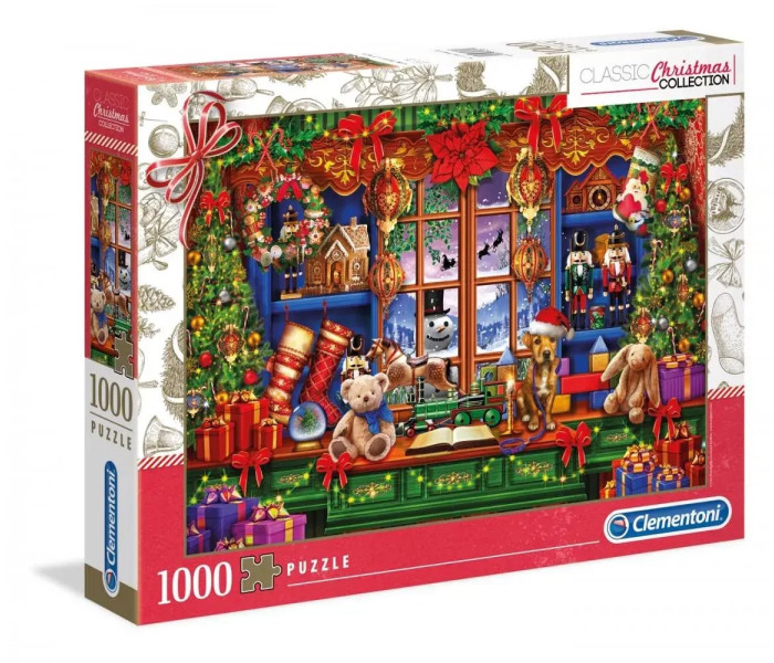 Puzzle - Clementoni - Christmas Collection: Starý vánoční obchod