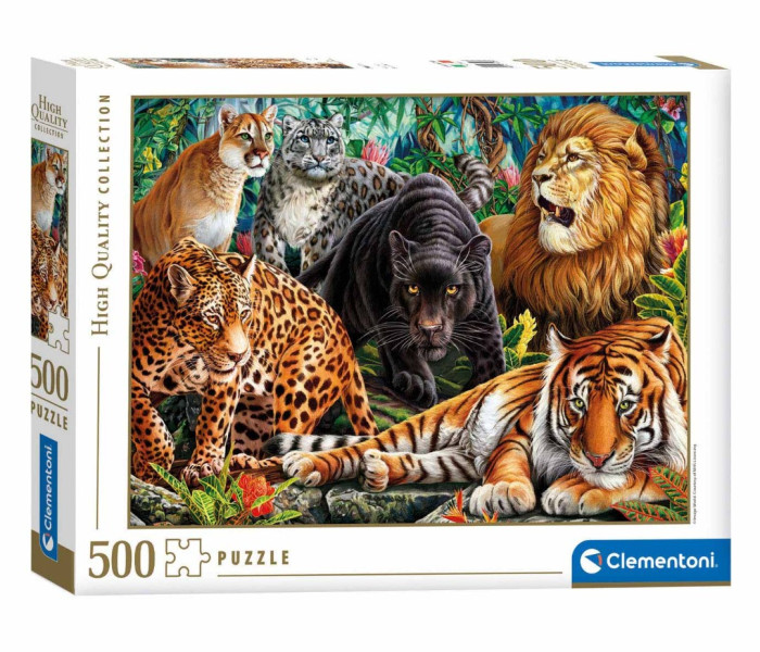 Puzzle - Clementoni - Kočkovité šelmy