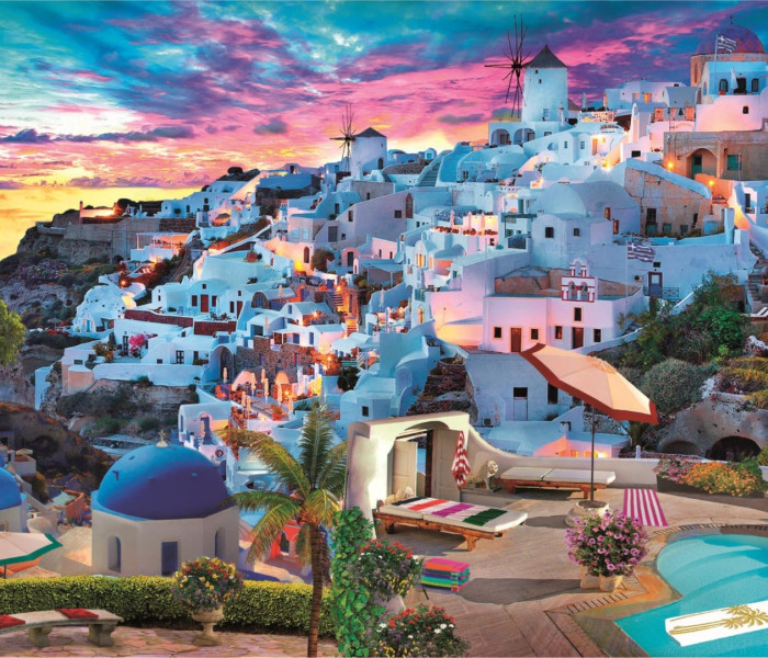 Puzzle - Clementoni - Santorini, Řecko