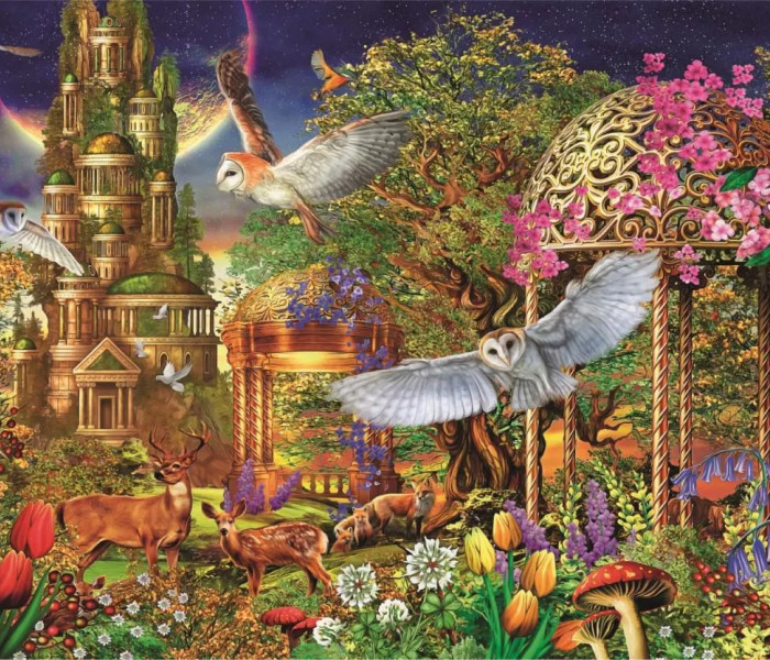 Puzzle - Clementoni - Zahrada lesní fantazie