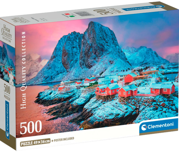 Puzzle - Clementoni - Vesnice Hamnøy, Norsko