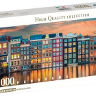 Puzzle - Clementoni - Zářivý Amsterdam - Panoramatické puzzle